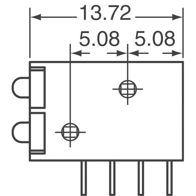 5710132F Dialight  LED - Circuit imprimé Indicateurs Réseaux Barres lumineuses Graphiques à barres